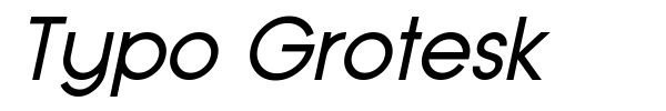 Typo Grotesk font preview